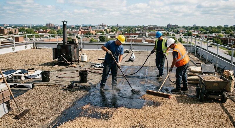 Gravel Roof Repair