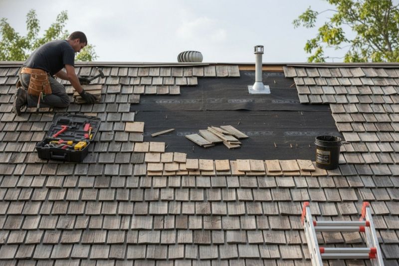 Shake Shingle Repair